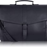 ESTARER Men's Leather Briefcase for Travel/Office/Business 15.6 Inch Laptop Messenger Bag